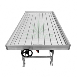 High Yield Greenhouse Mobile Ebb Flow Grow Table with Rolling Bench